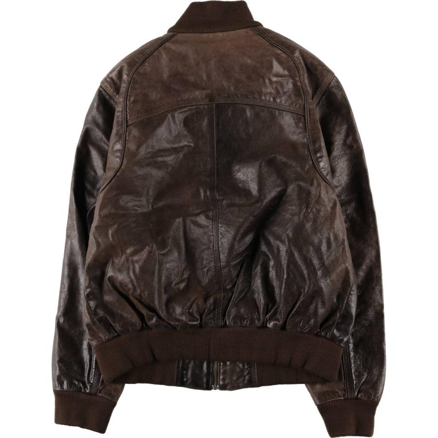 古着 80s EMPORIO ARMANI 衿ボア レザーブルゾン 古着 レザーブルゾンタイプ メンズXL相当 /eaa589881 : 古着屋JAM