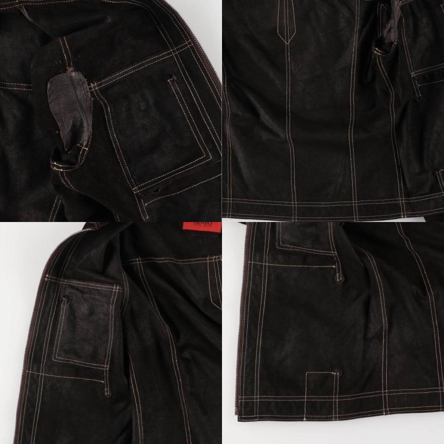 HUGO BOSS（ヒューゴ・ボス） 古着 スエードレザージャケット メンズM