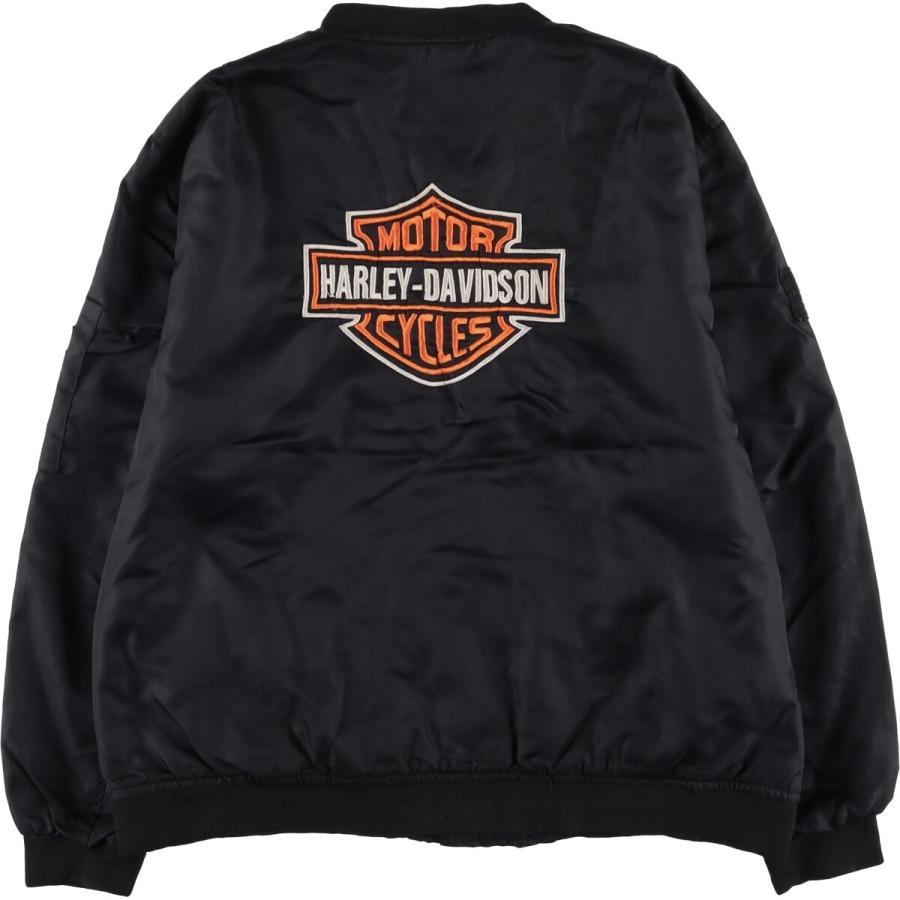 HARLEY-DAVIDSON 刺繍 MA-1ジャケット　ミリタリージャケット 楽天市場】ハーレーダビッドソン Harley-Davidson 両面ロゴ刺繍 MA-1