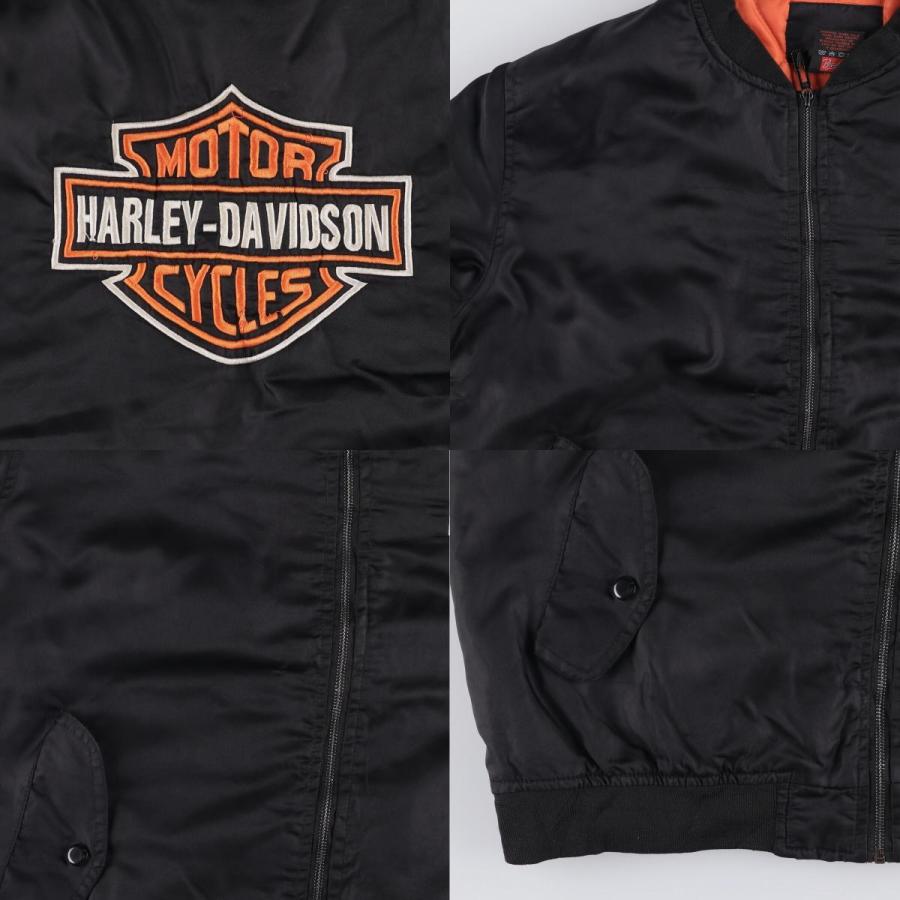 古着 ハーレーダビッドソン Harley-Davidson MA-1タイプ 中綿入り