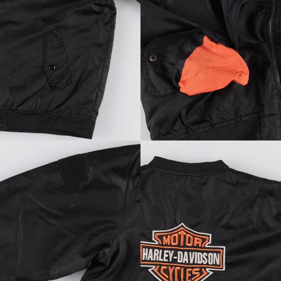 古着 ハーレーダビッドソン Harley-Davidson MA-1タイプ 中綿入り