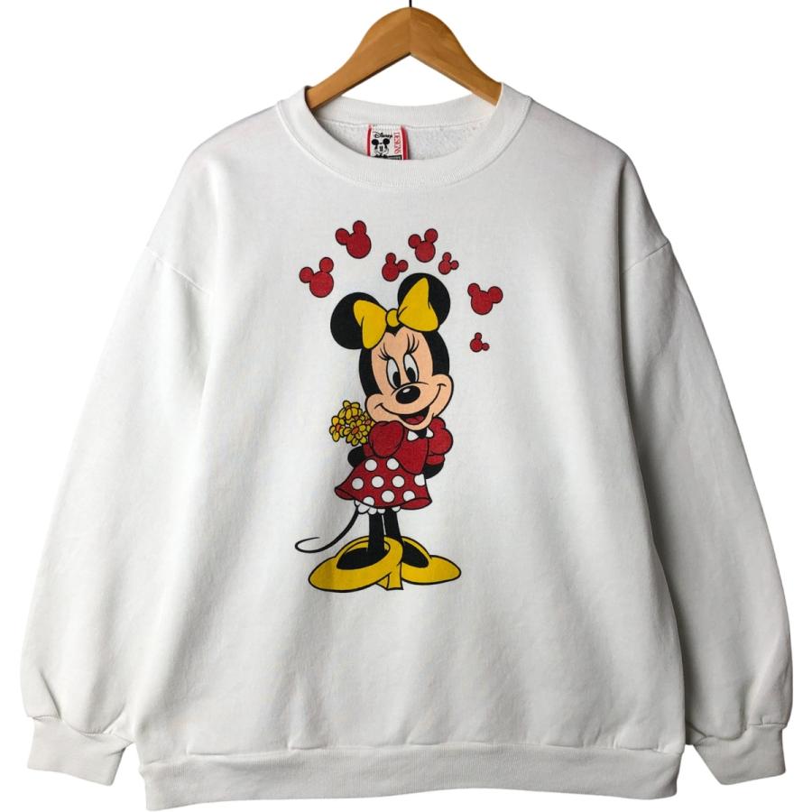 月末特価【レア】80s ビンテージ スウェット ミニーマウス イエロー 月末特価【レア】80s ビンテージ スウェット ミニーマウス