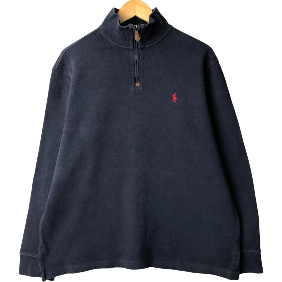古着 ラルフローレン Ralph Lauren POLO by ハーフジップスウェット