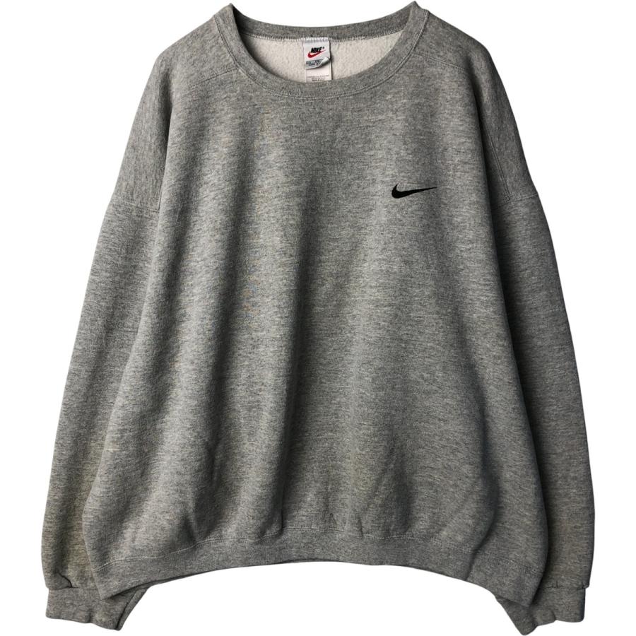 古着 90年代 ナイキ NIKE ワンポイントロゴスウェットシャツ トレーナー USA製 メンズXXL相当 ヴィンテージ/eaa590153 NIKE（ナイキ） 古着 90年代 ワンポイントロゴスウェットシャツ