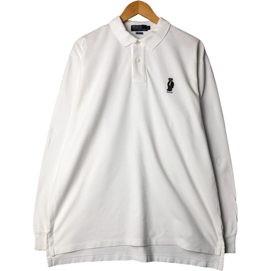 古着 ラルフローレン Ralph Lauren POLO by ポロベア 長袖 ポロシャツ 