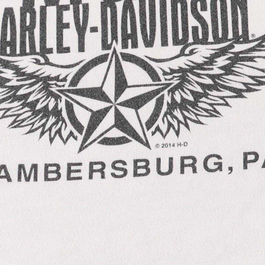 USA製 05 ハーレーダビッドソン スカル ファイヤーパターン ロンT 古着 ハーレーダビッドソン Harley-Davidson ドクロ柄 スカル柄