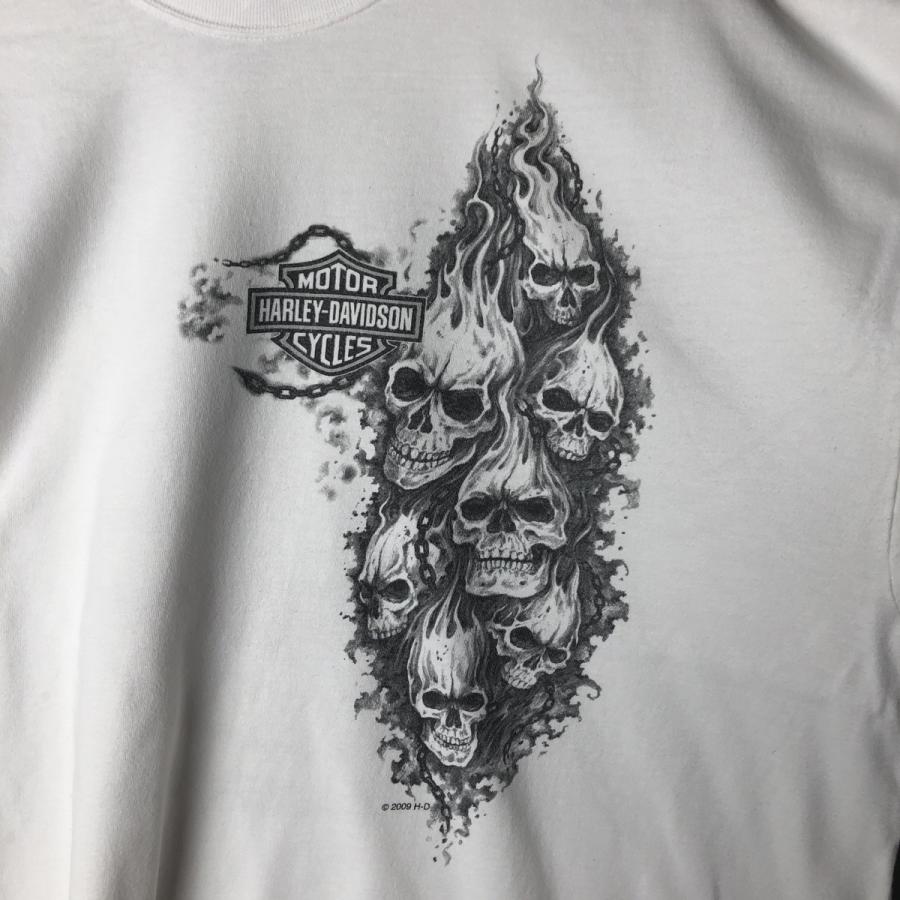 古着 00年代 ハーレーダビッドソン Harley-Davidson ドクロ柄 スカル柄