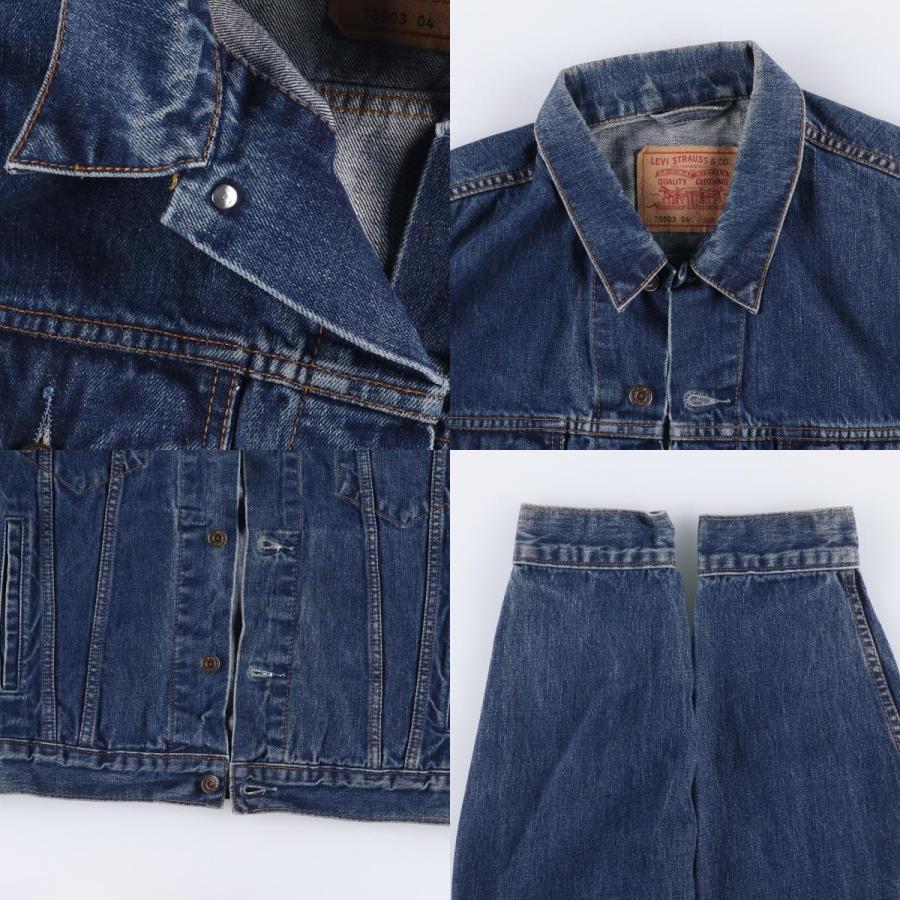 Levi’s / Gジャン/XL/コットン/インディゴ/70503 Levi's（リーバイス） 古着 90年代 Levi's 70503-0419 デニム