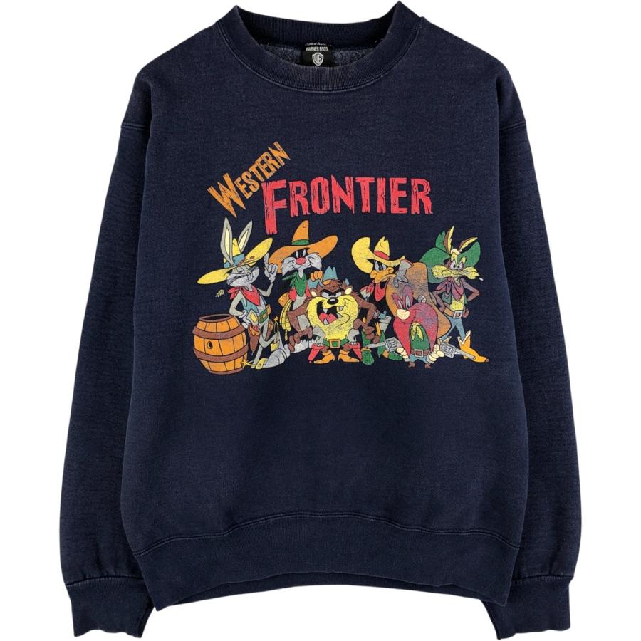 古着 90年代 LOONEY TUNES ルーニーチューンズ キャラクタースウェットシャツ トレーナー USA製 メンズS相当 ヴィンテージ/eaa590432 古着 90年代 LOONEY TUNES ルーニーチューンズ キャラクタースウェット