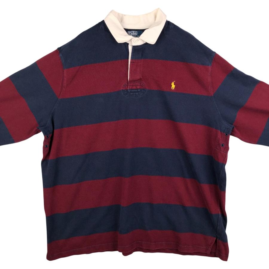 古着 ラルフローレン Ralph Lauren POLO by ボーダー柄 長袖 ラガー
