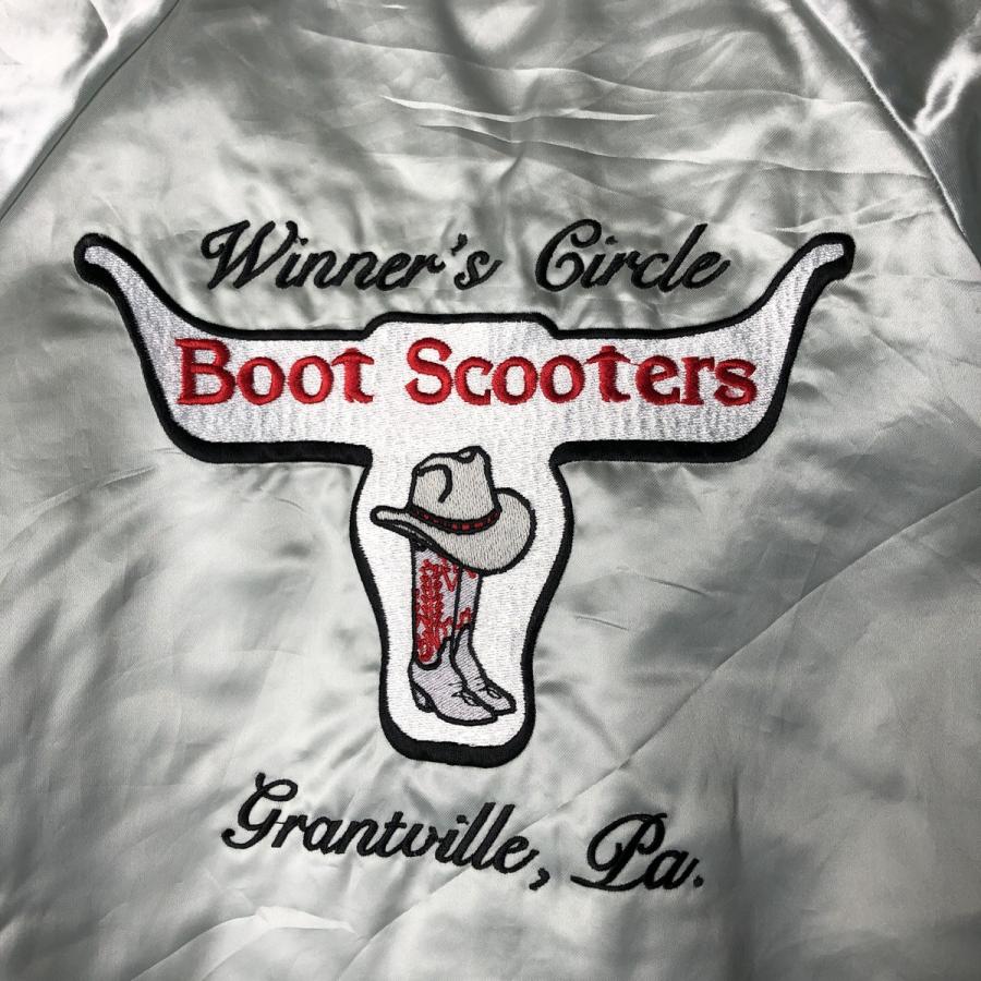 古着 90年代 AUBURN ナイロンスタジャン アワードジャケット バー