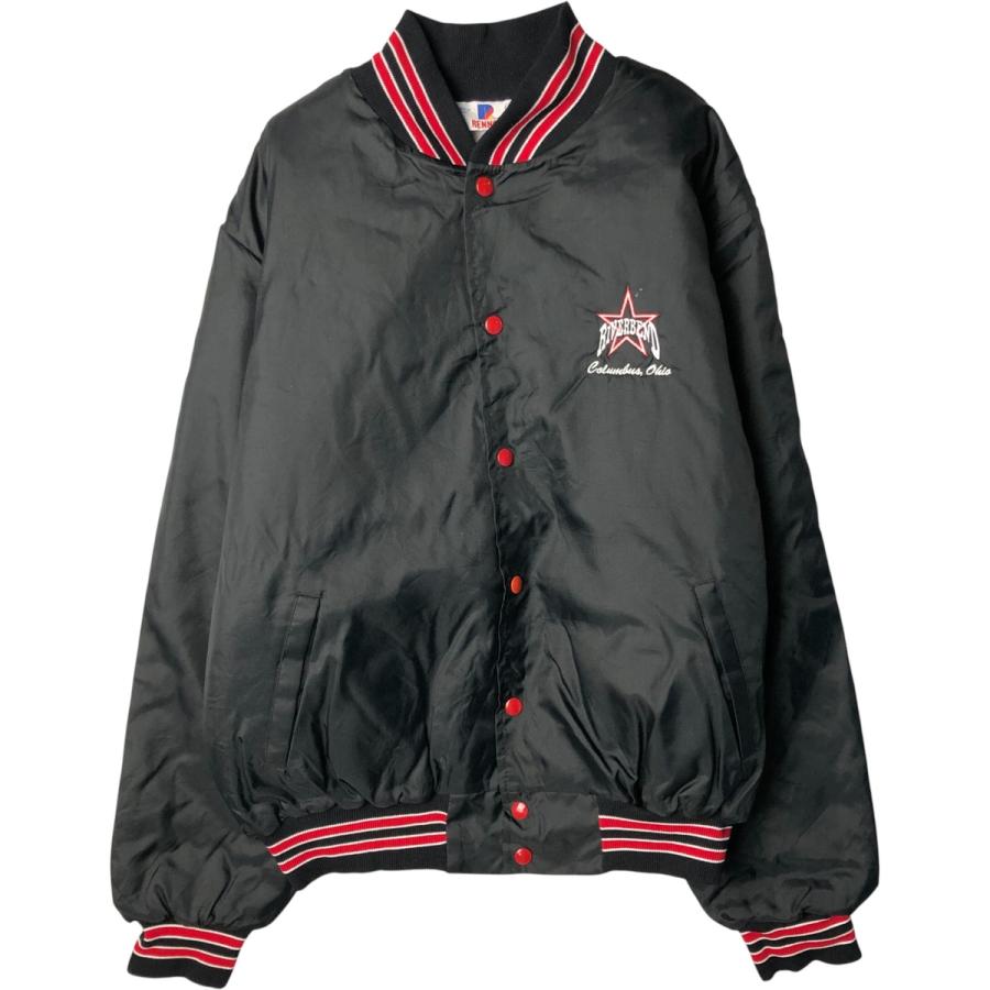 古着 90年代 RENNOC 中綿入り ナイロンスタジャン アワードジャケット バーシティジャケット USA製 メンズXL相当 ヴィンテージ/eaa590640 古着 90年代 RENNOC 中綿入り ナイロンスタジャン アワードジャケット