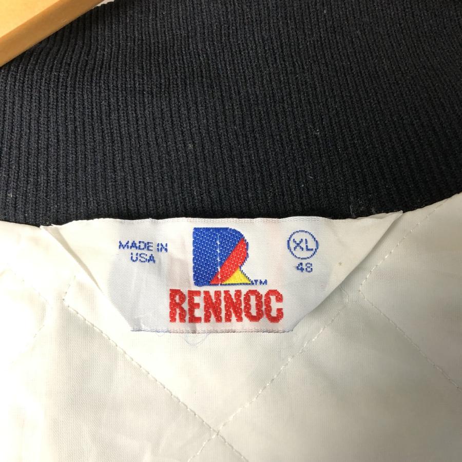 古着 90年代 RENNOC 中綿入り ナイロンスタジャン アワードジャケット バーシティジャケット USA製 メンズXL相当 ヴィンテージ/eaa590640 古着 90年代 RENNOC 中綿入り ナイロンスタジャン アワードジャケット
