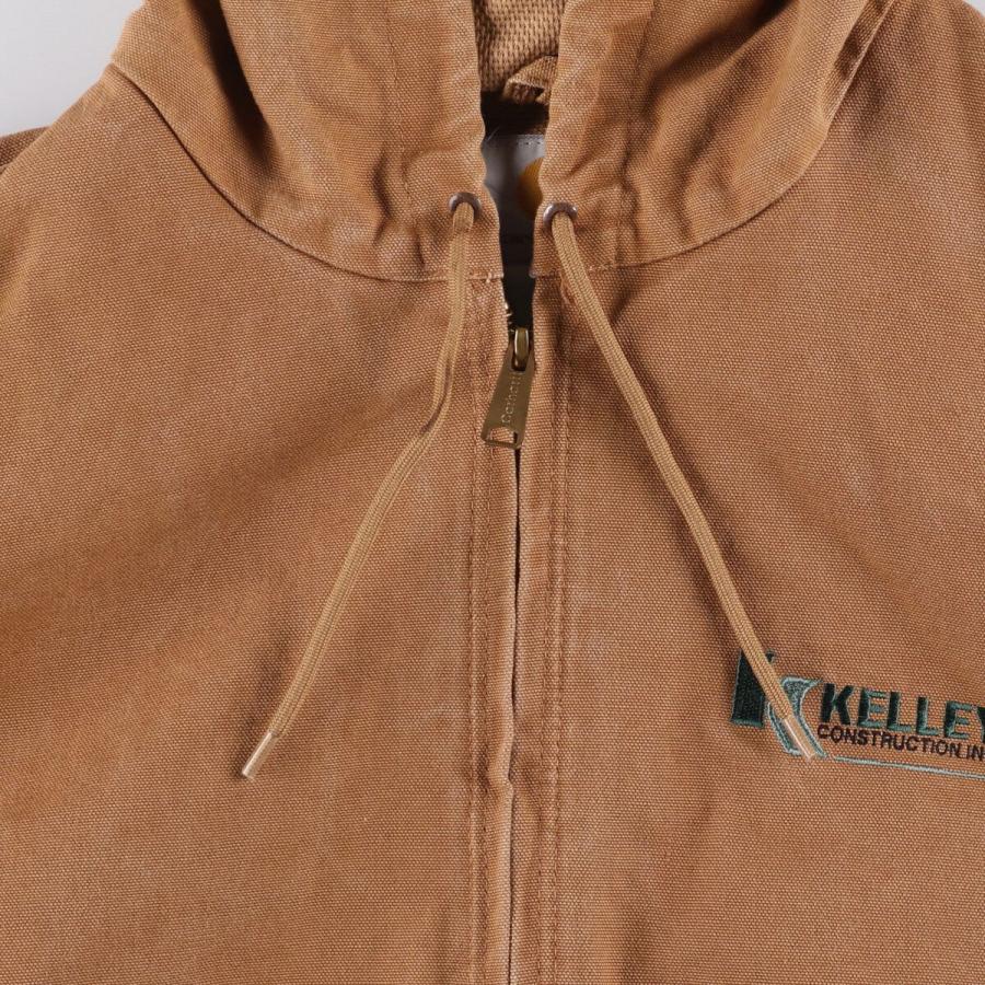USA製 Carhartt アクティブジャケット　フリース　ダック生地　2XL Carhartt（カーハート） 古着 アクティブジャケット ダックフルジップ