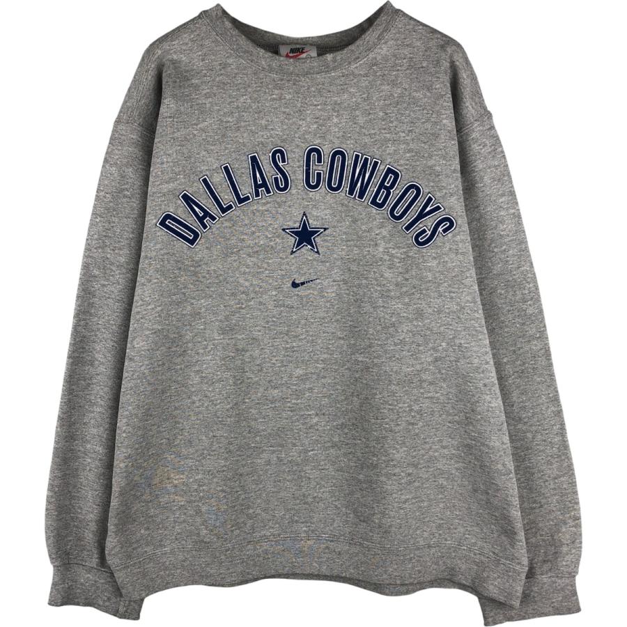 古着 90年代 ナイキ NIKE NFL DALLAS COWBOYS ダラスカウボーイズ プリントスウェットシャツ トレーナー USA製 メンズL相当 ヴィンテージ/eaa590718 NIKE（ナイキ） 古着 90年代 NIKE NFL ダラスカウボーイズ プリント