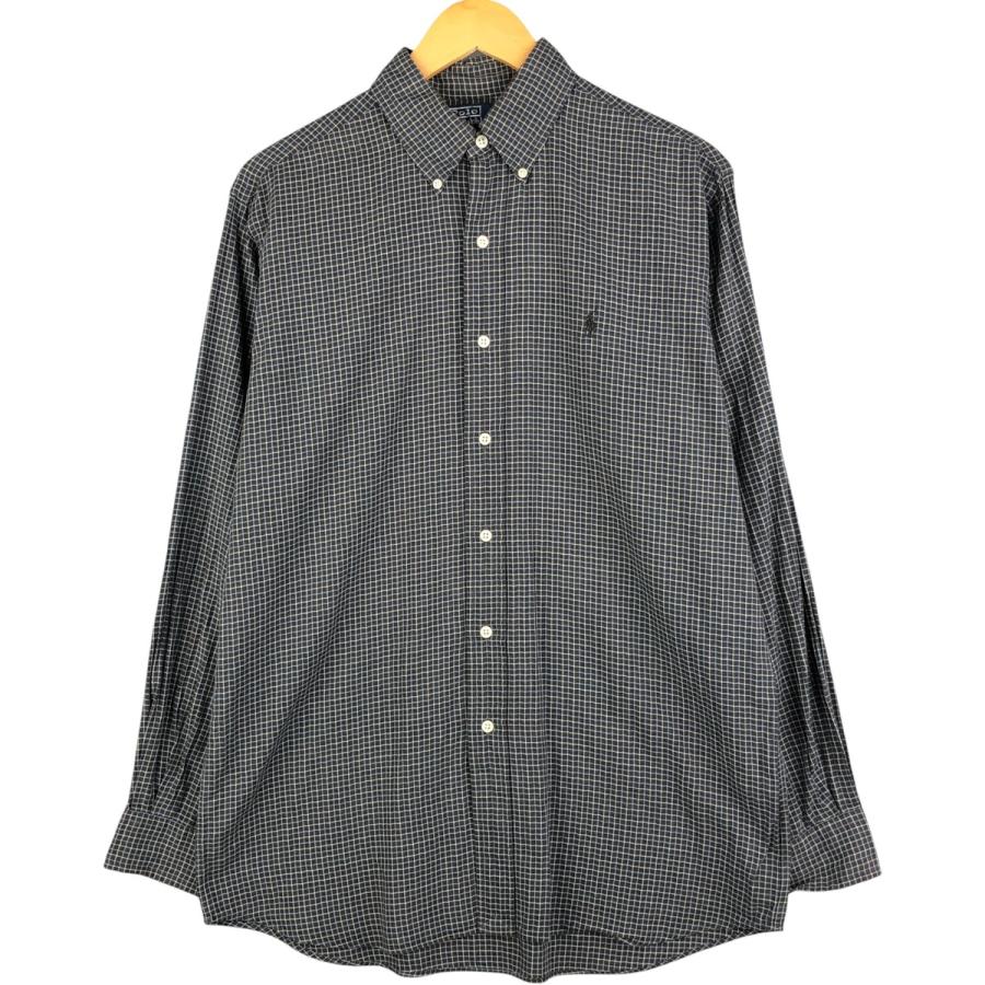 古着 ラルフローレン Ralph Lauren POLO by ELLINGTON 長袖 ボタン
