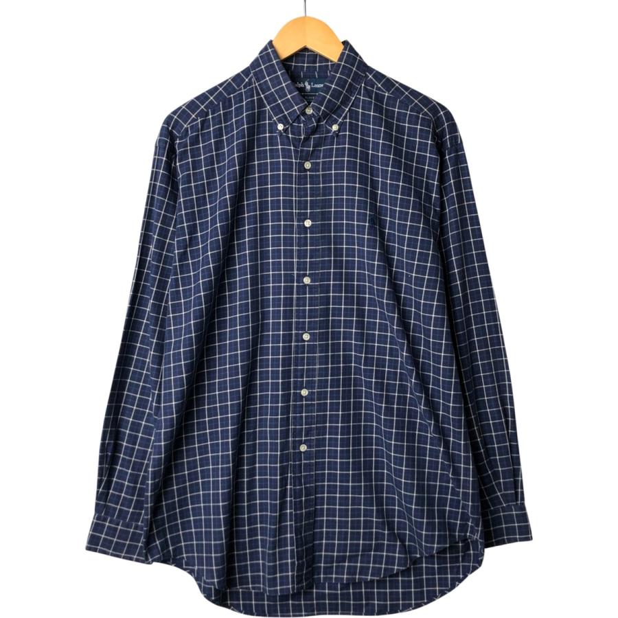 古着 ラルフローレン Ralph Lauren BLAKE 長袖 ボタンダウンチェック
