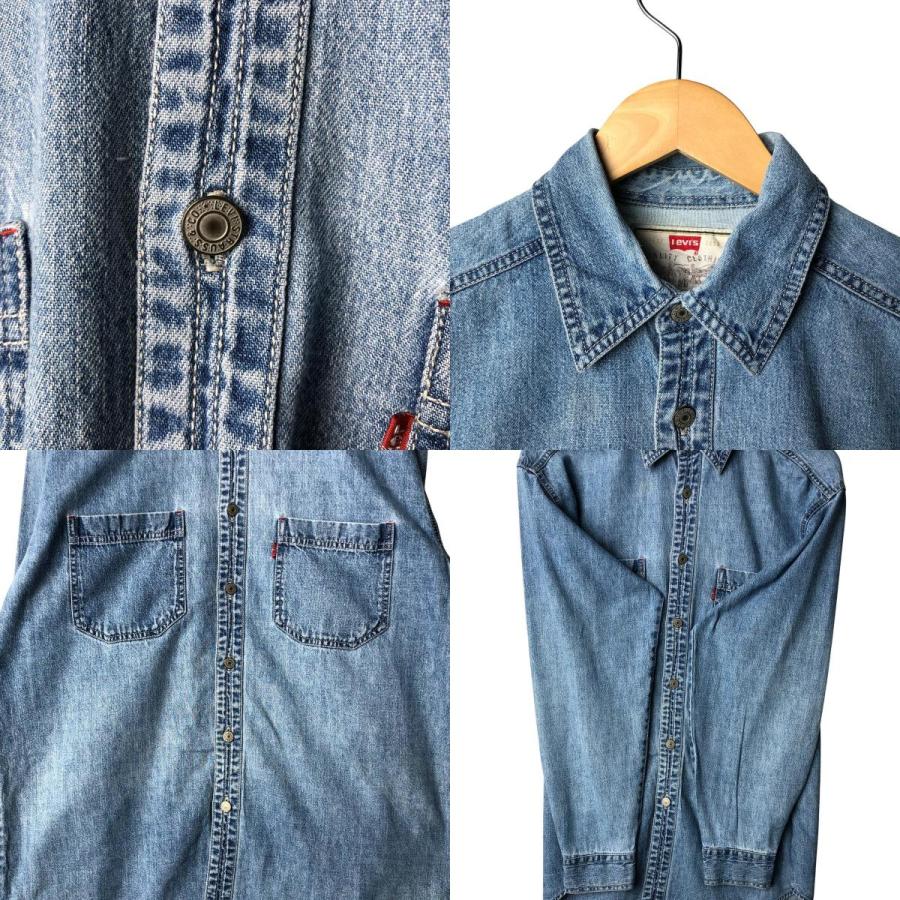 リーバイス プルオーバーデニムシャツ XL USA製70s 長袖 60619 楽天市場】濃紺 70s ビンテージ □ リーバイス デニム 長袖 ウエスタン