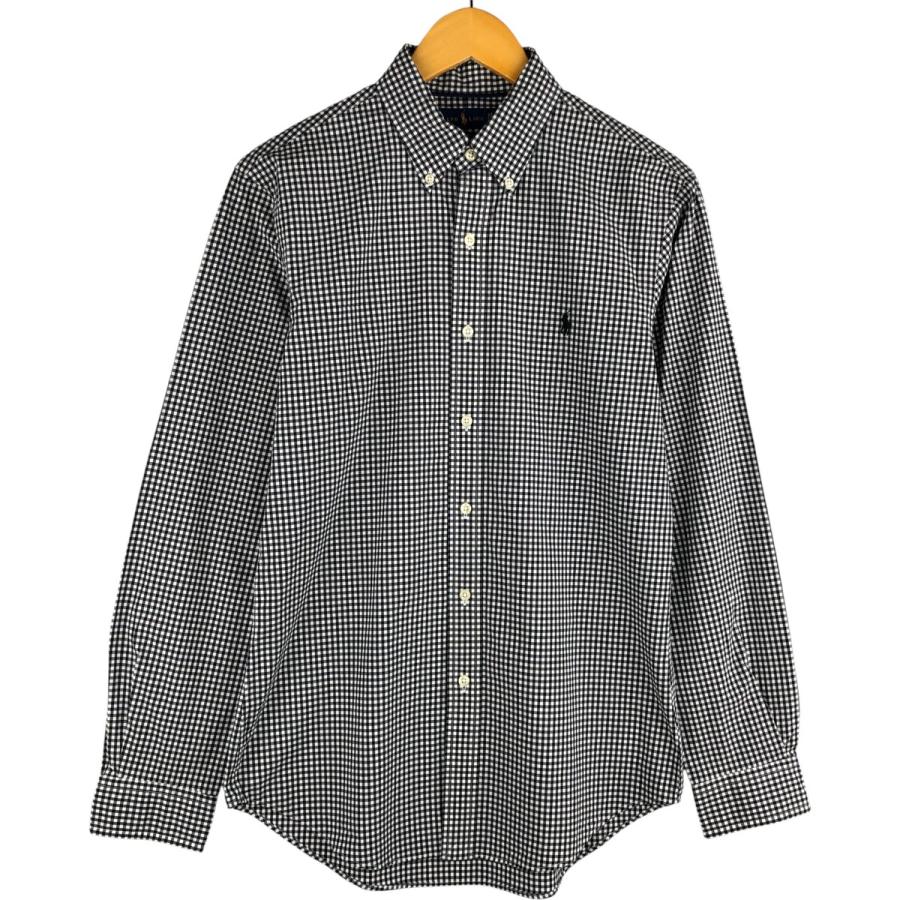 ラルフローレン SLIM FIT スリムフィット　ギンガムチェック　長袖シャツ 古着 ラルフローレン Ralph Lauren SLIM FIT スリムフィット ギンガム