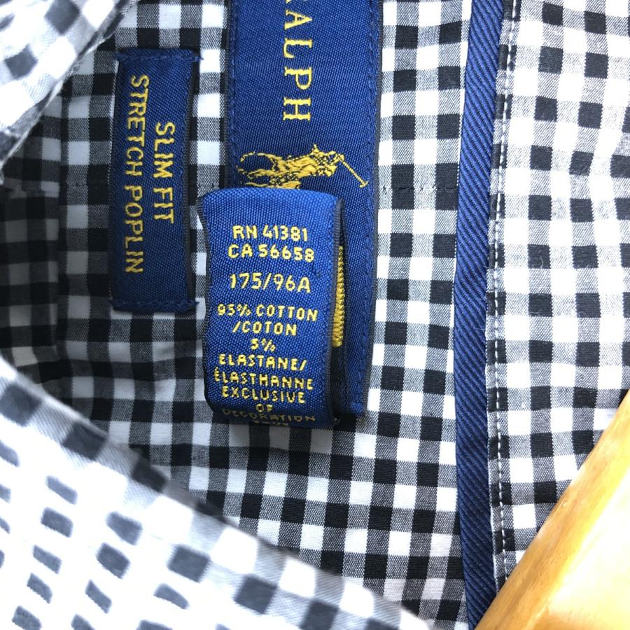 ラルフローレン SLIM FIT スリムフィット　ギンガムチェック　長袖シャツ 楽天市場】ポロ ラルフローレン メンズ スリムフィット ギンガム