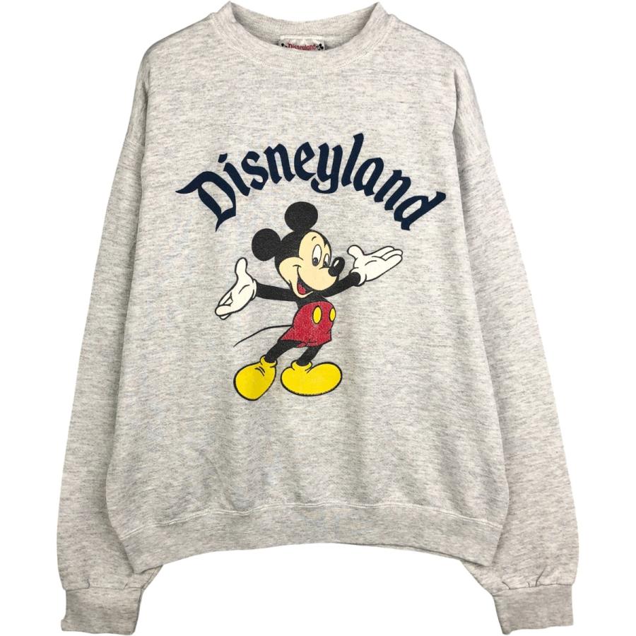 古着 90年代 Disneyland MICKEY MOUSE ミッキーマウス キャラクタースウェットシャツ トレーナー USA製 メンズM相当 ヴィンテージ/eaa591305 古着 90年代 Disneyland ミッキーマウス キャラクタースウェットシャツ