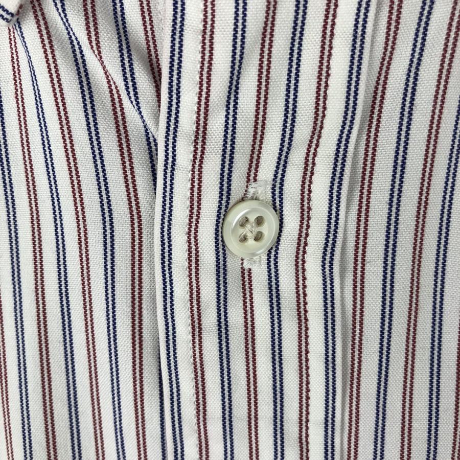 ビンテージ トリコロール 長袖シャツ J.CREW（ジェイクルー） 古着 90年代 トリコロールカラー 長袖 ボタン