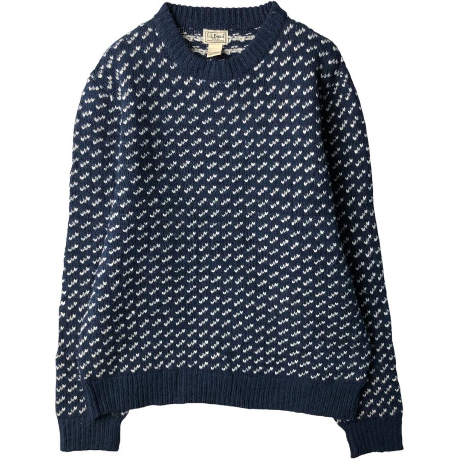 L.L.Bean（エルエルビーン） 古着 90~00年代 バーズアイ柄 ラムウール