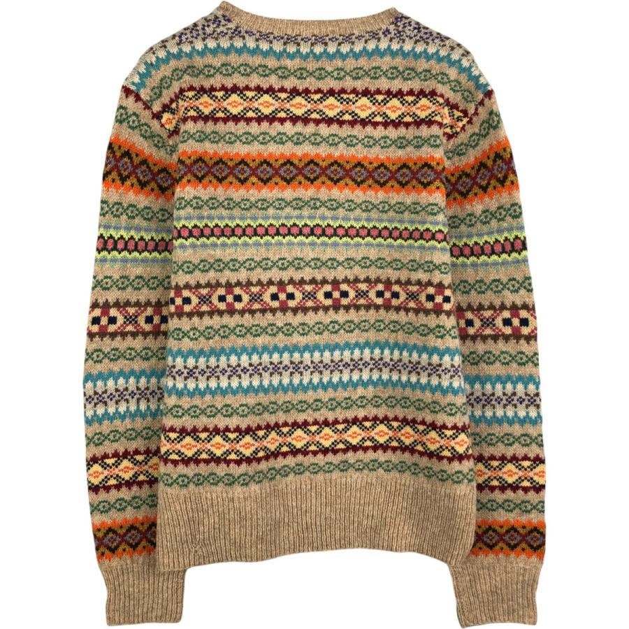 古着 ラルフローレン Ralph Lauren POLO by HAND KNIT フェアアイル柄