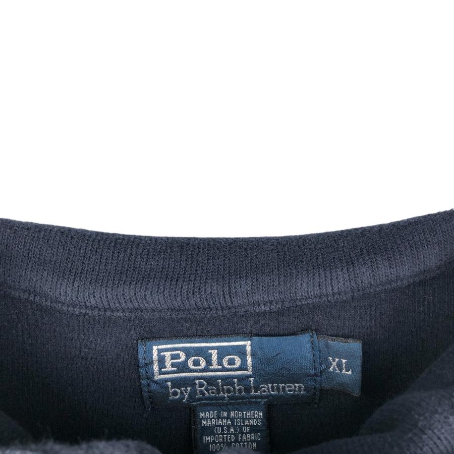 古着 ラルフローレン Ralph Lauren POLO by ハーフジップスウェット