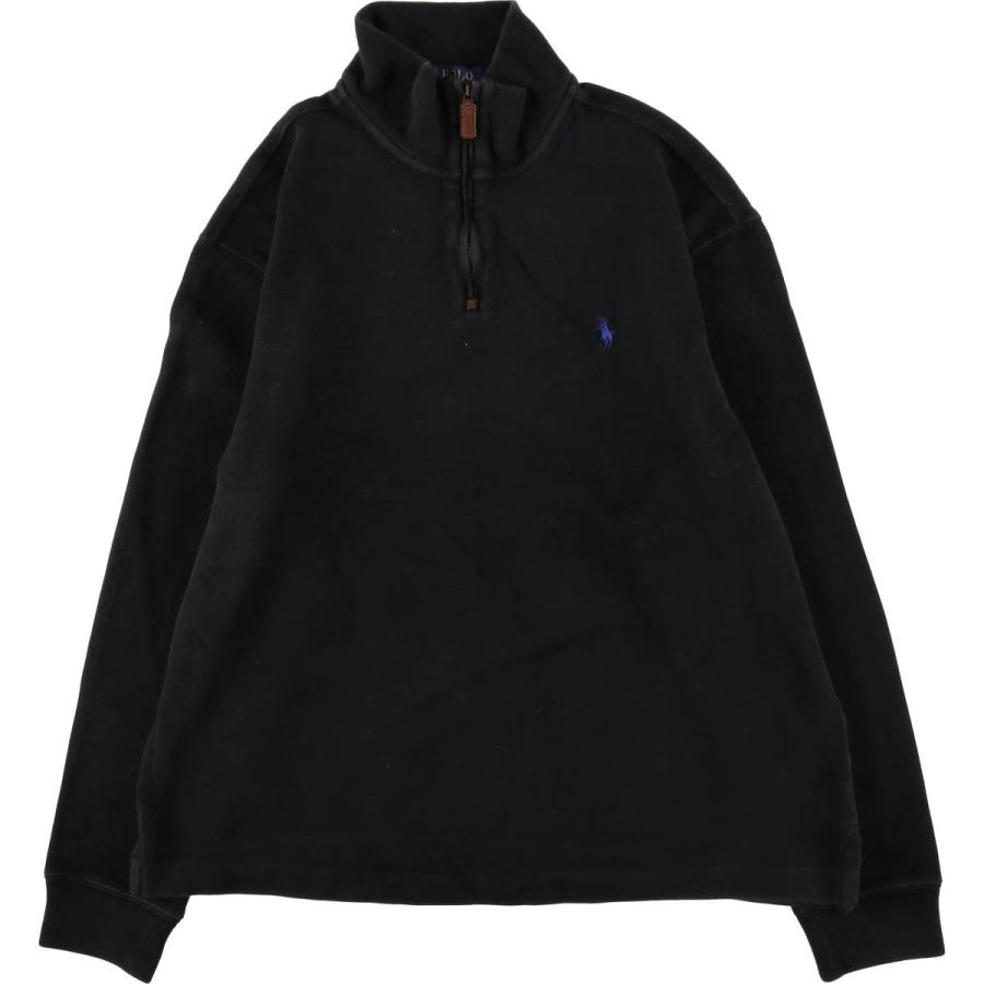 古着 ラルフローレン Ralph Lauren POLO ハーフジップスウェット