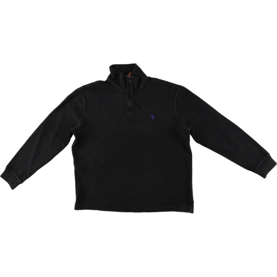 古着 ラルフローレン Ralph Lauren POLO ハーフジップスウェットシャツ