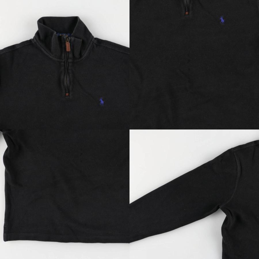 古着 ラルフローレン Ralph Lauren POLO ハーフジップスウェットシャツ