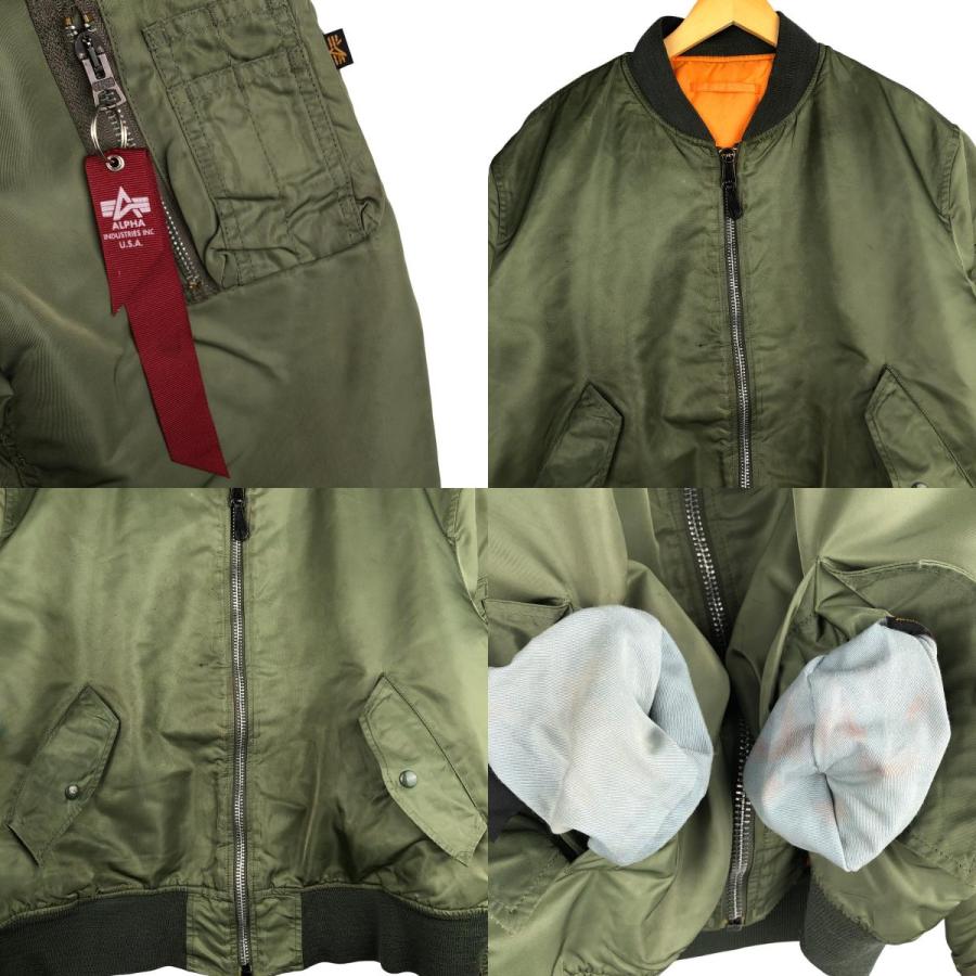 古着 民間品 アルファ ALPHA MA-1タイプ ミリタリー フライト