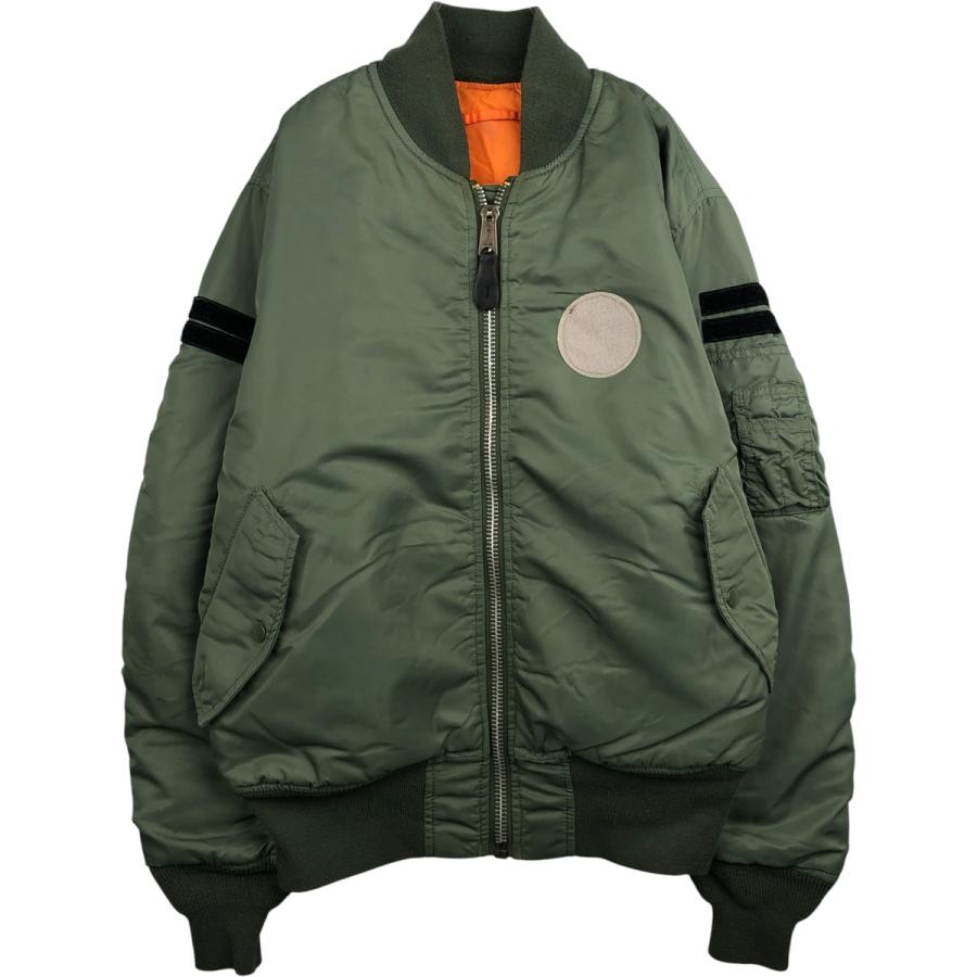 古着 90年代 民間品 アルファ ALPHA MA-1タイプ 中綿入り ミリタリー フライトジャケット メンズM相当 ヴィンテージ/eaa591940 古着 90年代 民間品 アルファ ALPHA MA-1タイプ 中綿入り ミリタリー