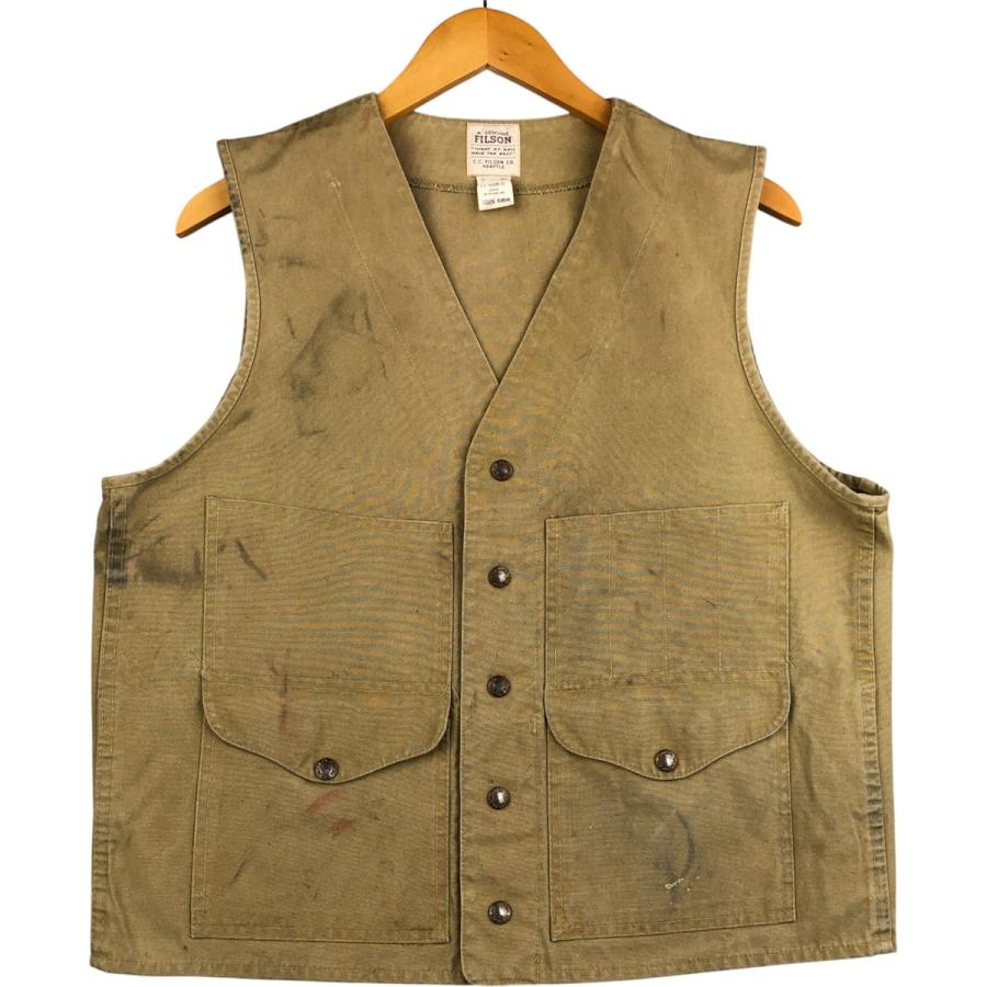 FILSON フィルソン ハンティングベスト 70年代 vintage FILSON（フィルソン） 古着 70~80年代 ハンティングベスト メンズM相当