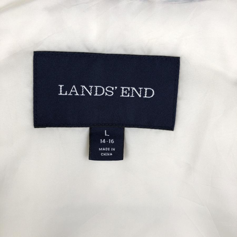 00s Lands' End チェックダウンベスト 古着 00年代 ランズエンド LANDS' END チェック柄 ダウンベスト メンズ