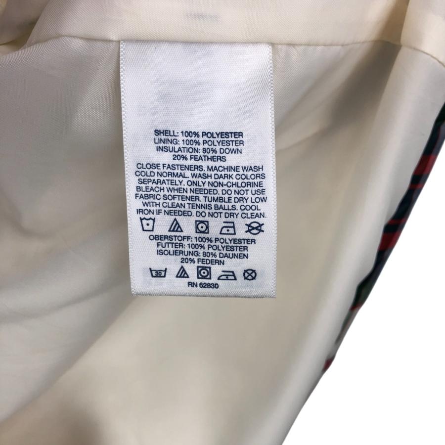 古着 00年代 ランズエンド LANDS' END チェック柄 ダウンベスト メンズ