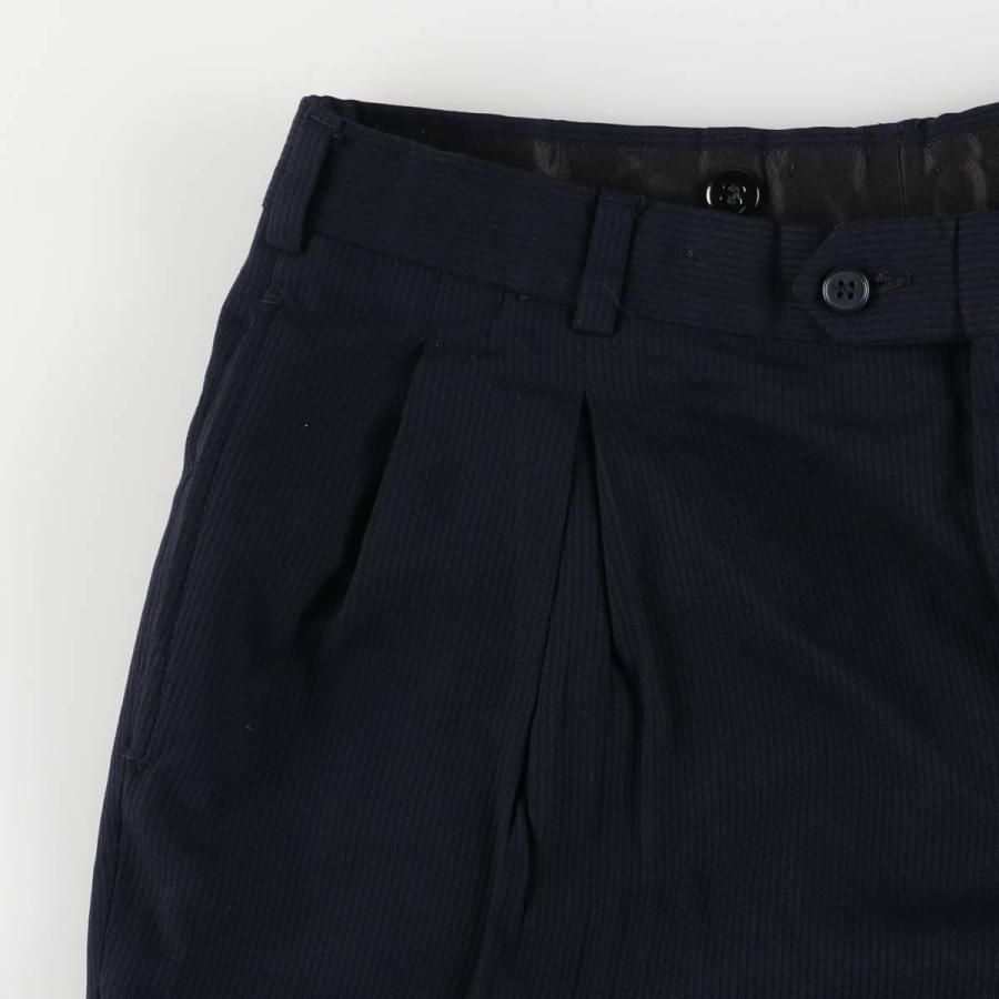 古着 70~80年代 ストライプ柄 ツータック スラックスパンツ メンズw34