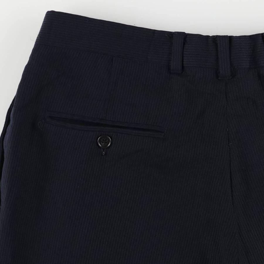 古着 70~80年代 ストライプ柄 ツータック スラックスパンツ メンズw34