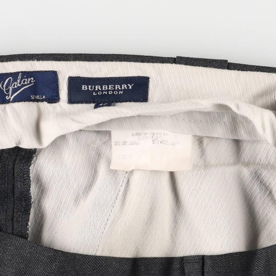 古着 バーバリー Burberry's LONDON ツータック ウールパンツ 46 メンズw37相当/eaa592354 BURBERRY（バーバリー） 古着 Burberry's LONDON ツータック ウール