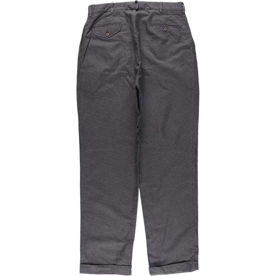 古着 ラルフローレン Ralph Lauren POLO by Ralph Lauren 千鳥格子柄 ツータック コットン スラックスパンツ メンズw32相当/eaa592369 古着 ラルフローレン Ralph Lauren POLO by 千鳥格子柄 ツータック