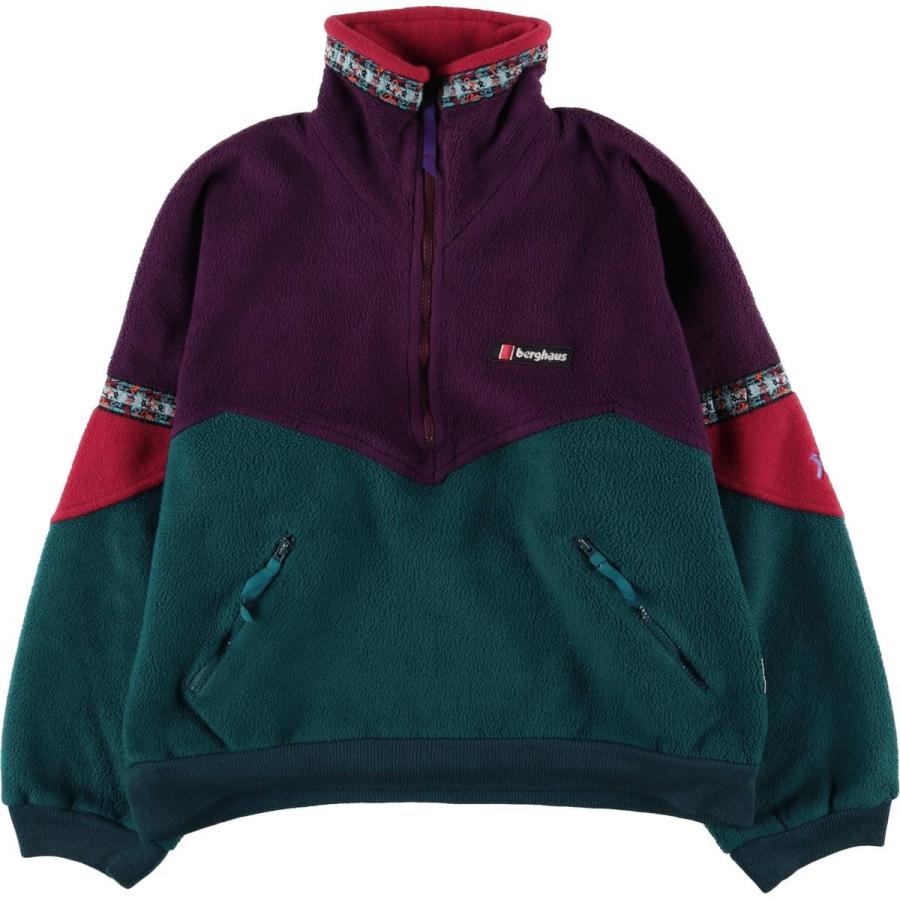 古着 バーグハウス berghaus WIND STOPPER フリースプルオーバー 英国