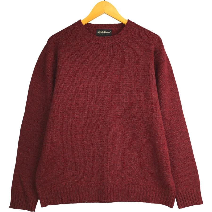 Eddie Bauer（エディーバウアー） 古着 ラムウールニットセーター 