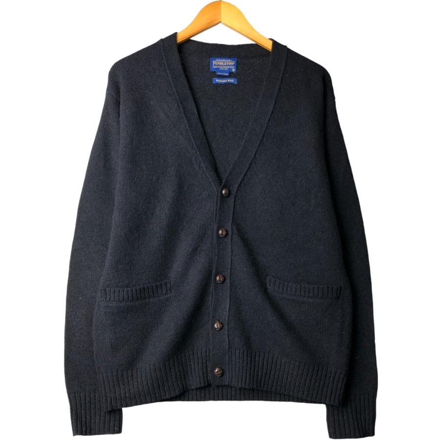 ペンドルトンPendleton ウール カーディガン アメリカ製 PENDLETON 古着 ペンドルトン ウールニットカーディガン メンズM