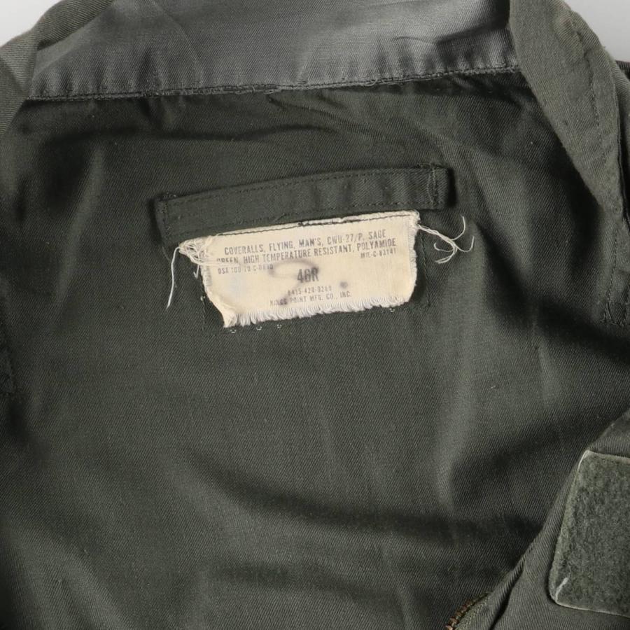 古着 70年代 米軍実品 CWU-27/P 長袖 オールインワン つなぎ USA製 46R