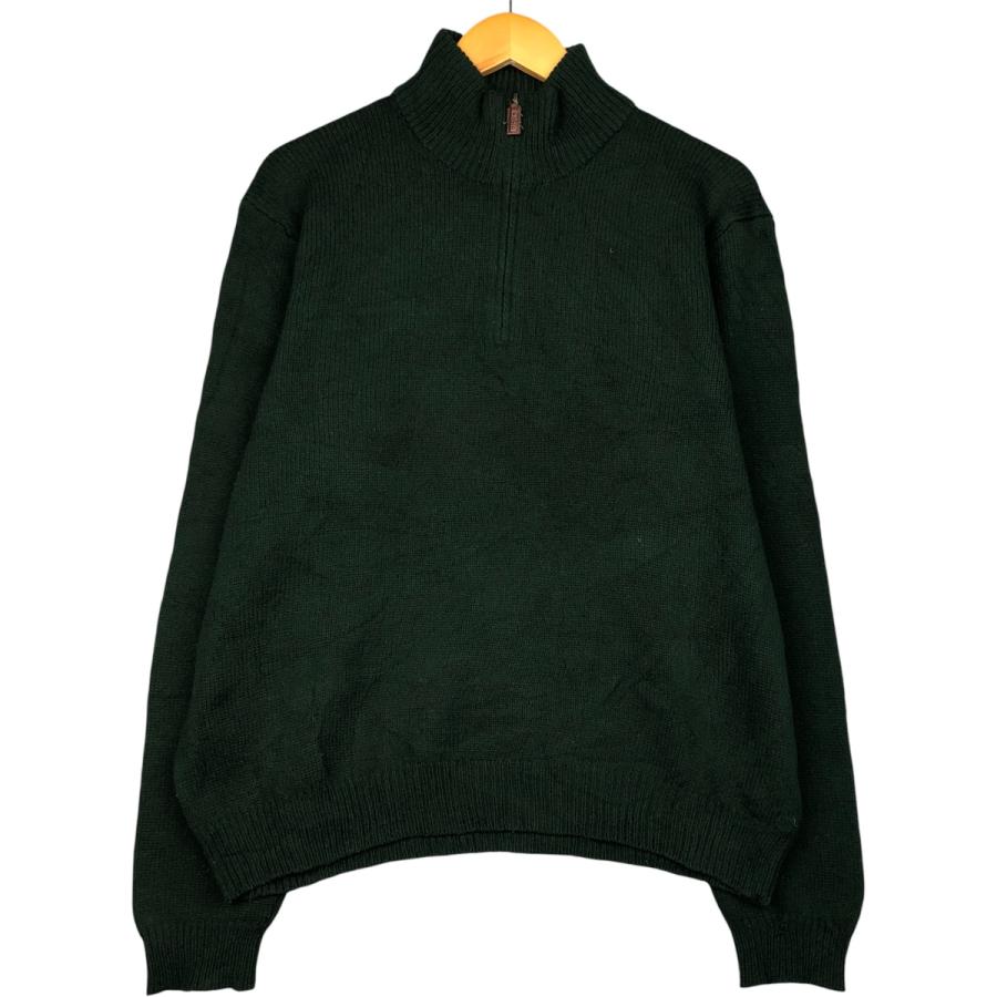 古着 ラルフローレン Ralph Lauren POLO by ウールニットハーフジップ