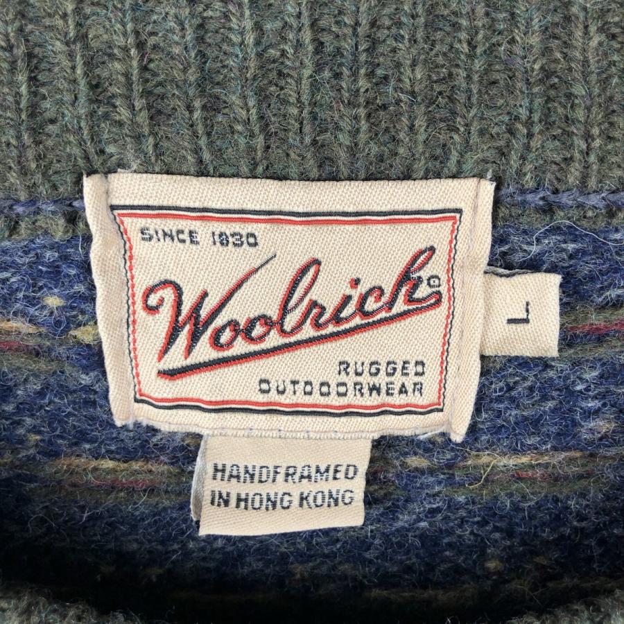 WOOLRICH（ウールリッチ） 古着 00年代 総柄 ウールニットセーター