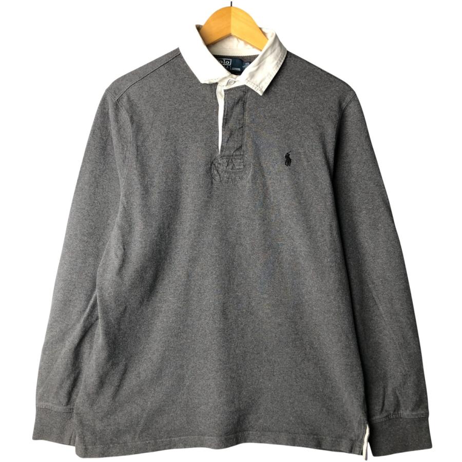 USA 古着 ポロ バイ ラルフローレン コットン 長袖 ラガーシャツ メンズL POLO RALPH LAUREN（ポロ・ラルフローレン） ラガーシャツ 長袖 メンズ