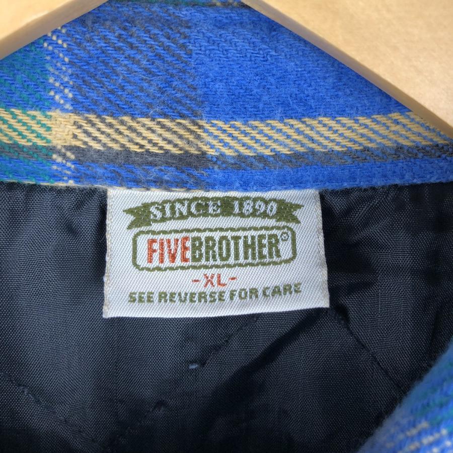 古着 90年代 ファイブブラザー Five Brother 長袖 ヘビーネルチェック