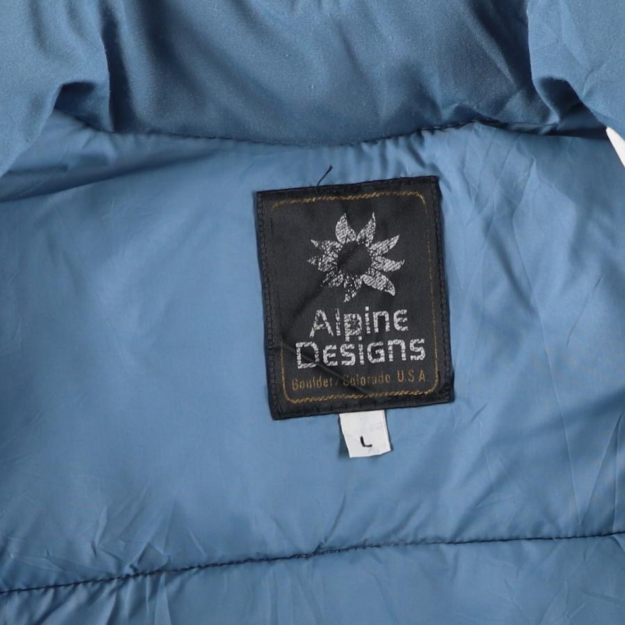 古着 Alpine Designs ダウンベスト メンズL相当 ヴィンテージ